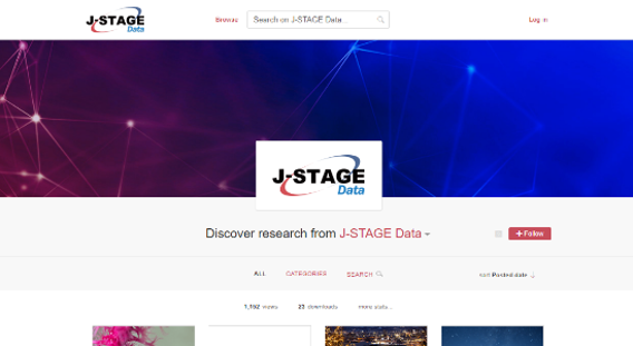 J-STAGE Data トップページ